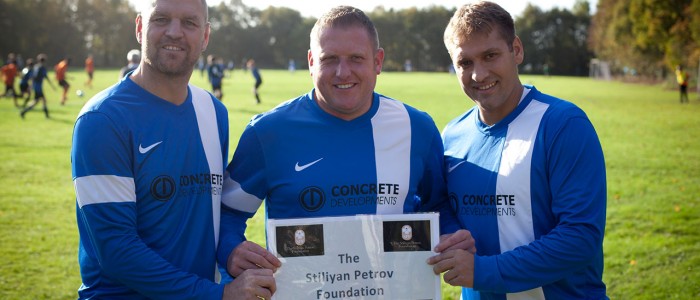 Stiliyan Petrov lifted his first trophy with his Sunday League side sponsored by Concrete Developments