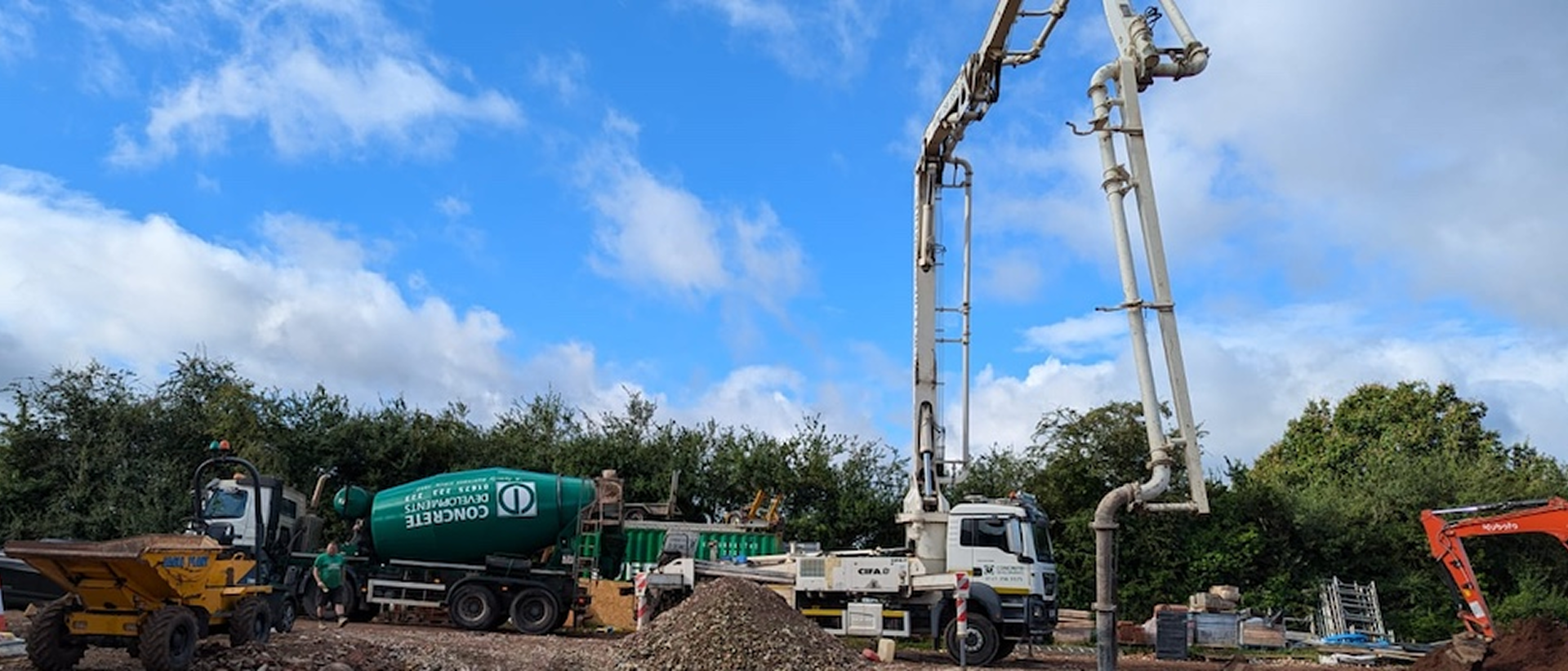Our modern concrete pumps